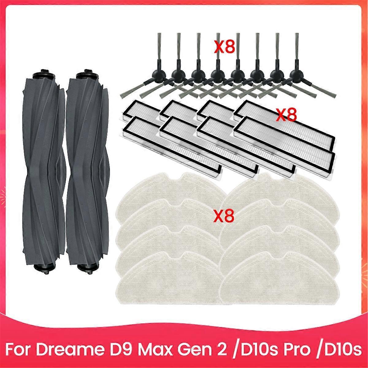 26-teiliges Set Inklusive Bürste, Filter Und Reinigungstuch Für Staubsauger D9 Max Gen 2/d10s Pro/d10s – Zubehör Und Ersatzteile