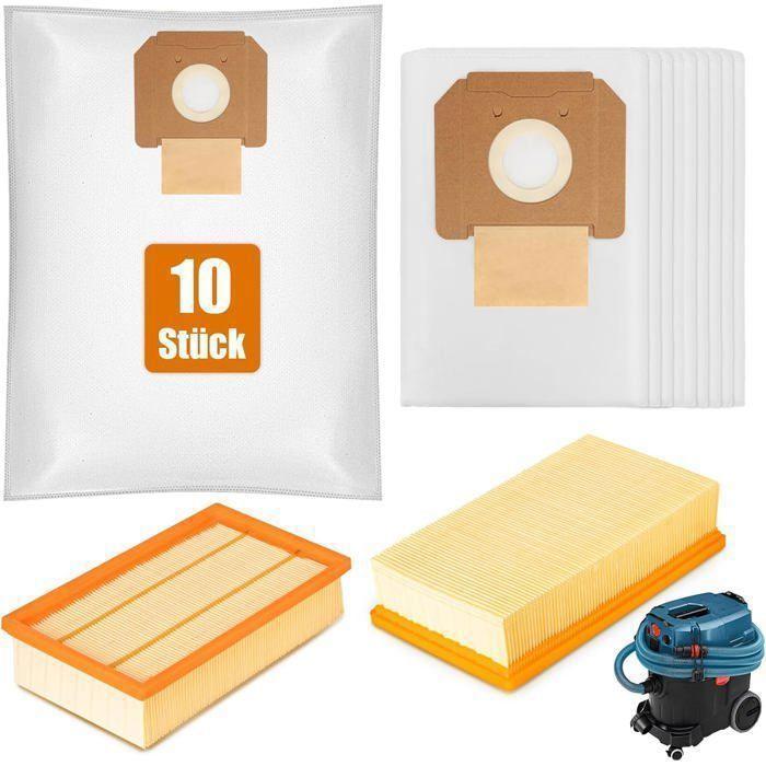 Packung Mit 10 Staubsaugerbeuteln Für Bosch Gas 35 L Afc/l Sfc+/m Afc Professional Inklusive 2 Ersatzfiltern