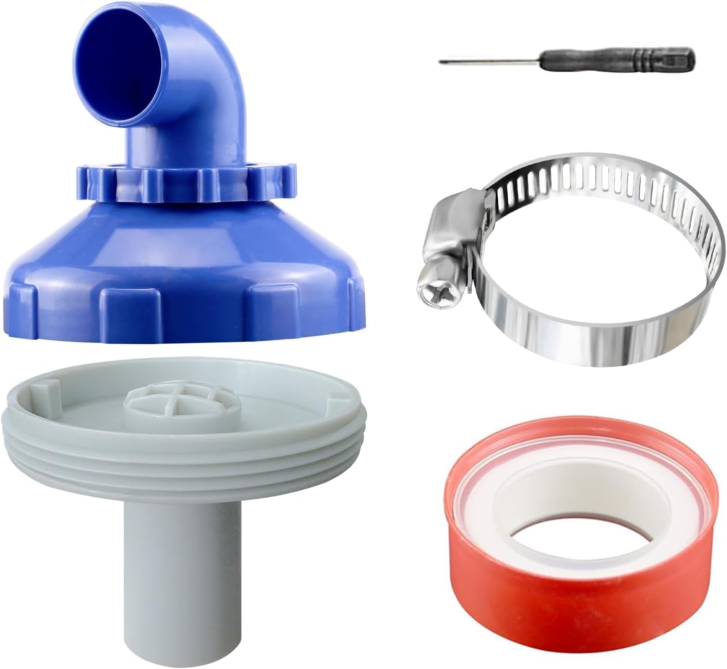 32-mm-poolansaugdüse, 360°-schwenk-pooldüsenset, Poolauslaufdüse Mit Poolanschlusszubehör, Ø32-pooldüsenset