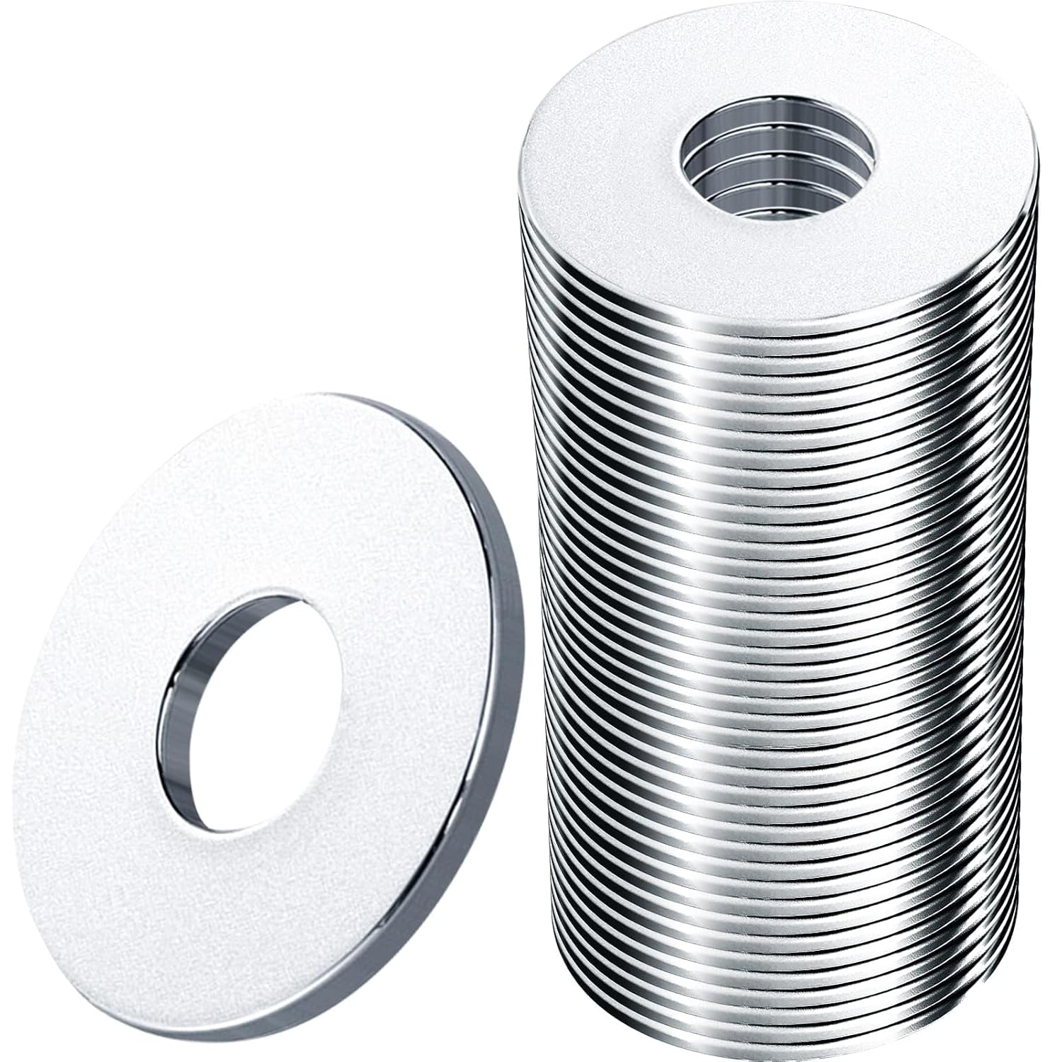 80-teiliges Set Metallscheiben M6 Edelstahlscheiben M6 X 18 Mm Flachscheiben Aus Edelstahl 304 Zum Abdichten Von Schrauben Und Muttern