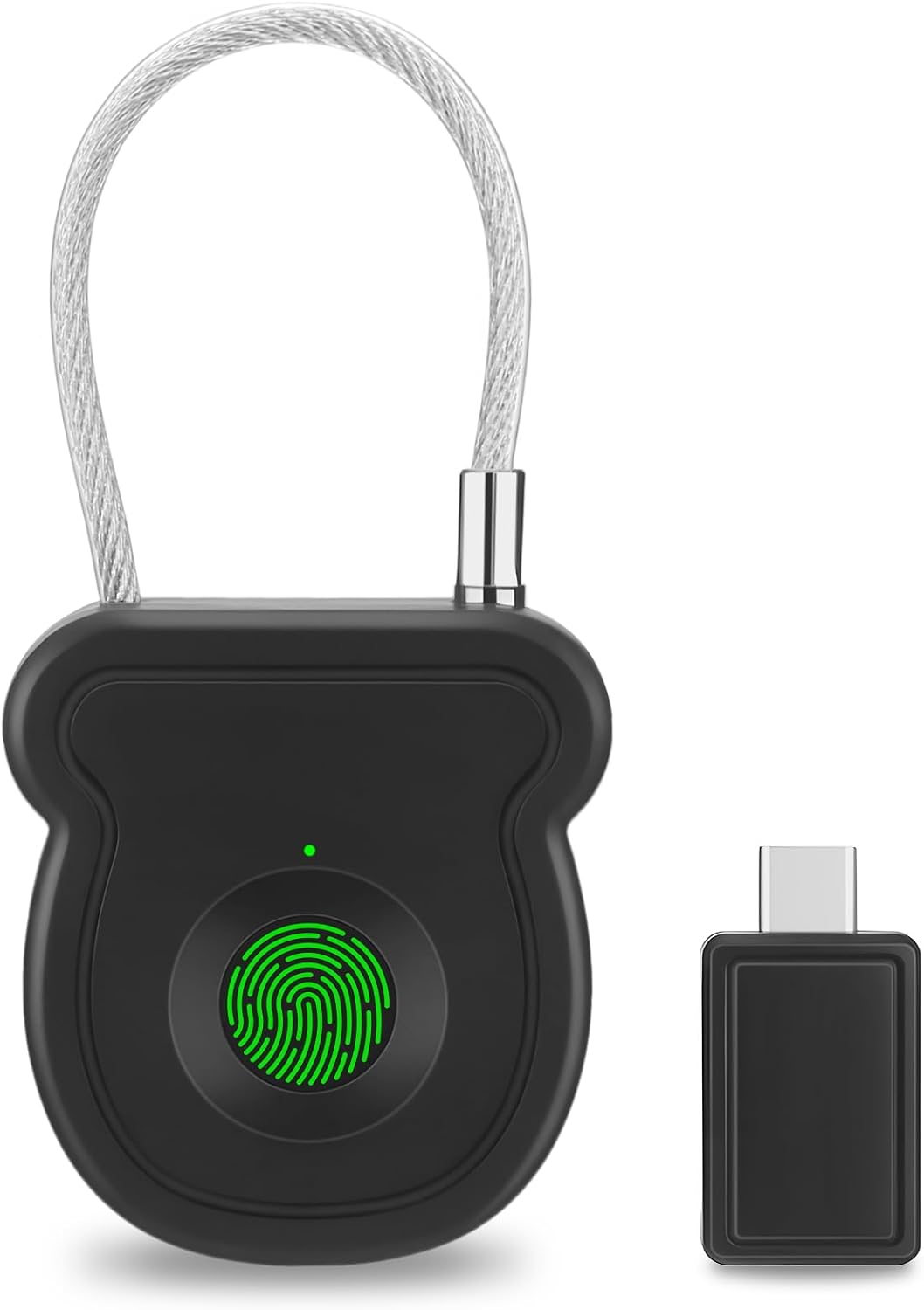 Fingerabdruckschloss Mit Usb-c-ladefunktion, Schlüssellosem Zugang Und Usb-schlüssel