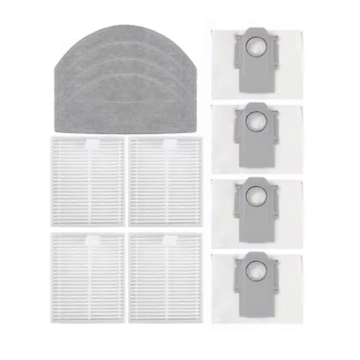 Set Mit 12 Teilen, Kompatibel Mit Den Staubsaugern M5+ / L5+ / Tf+ / Q7t+ Plus: Hepa-filter, Reinigungstuch Und Staubbeutel.