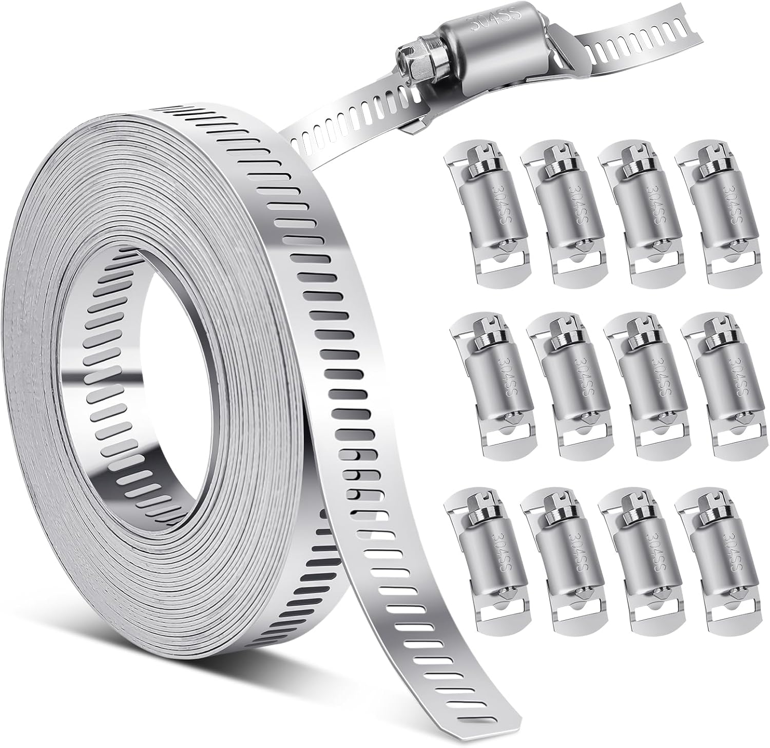 Meter Edelstahl-schlauchschelle, Metall-schlauchschelle