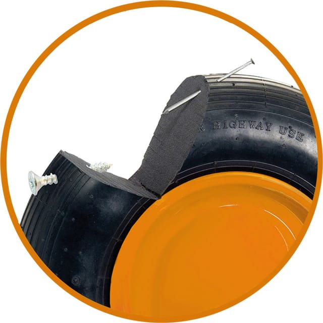 Bauschubkarre mit PU-Rad 100 l Tragkraft 160 kg Schubkarren - Pro-bau-tec