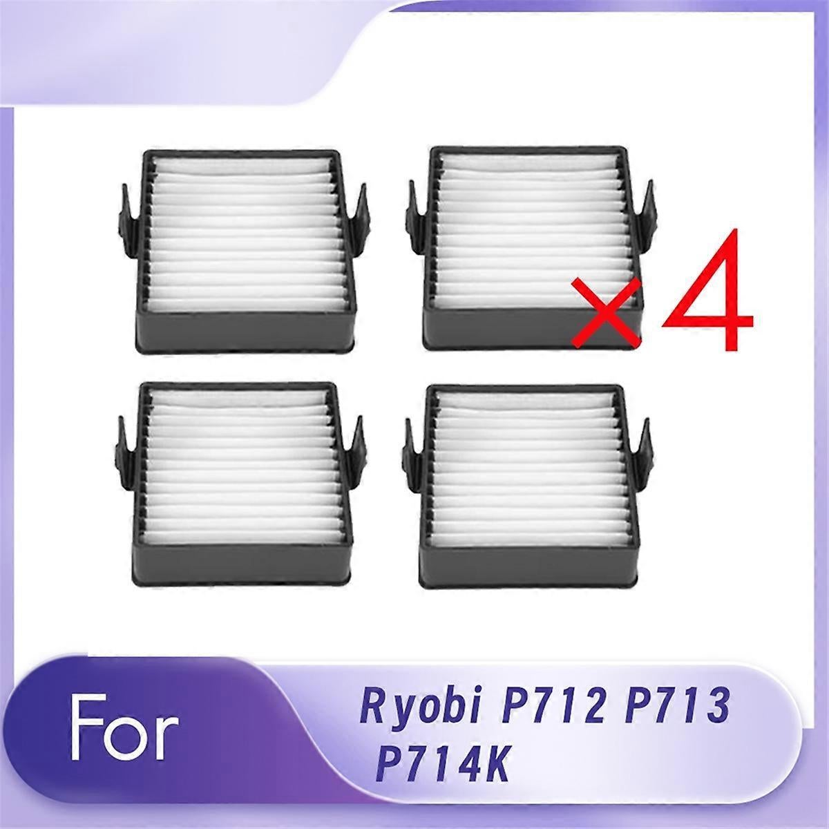 Set Mit 4 Reinigungsfiltern, Kompatibel Mit Den Saugrobotern P712, P713 Und P714k. Zubehör Und Ersatzteile Für Reinigungsfilter.