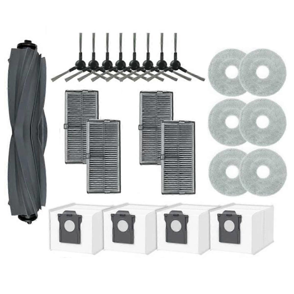 Ersatzteile, Die Mit Dem Staubsauger E30 Ultra Kompatibel Sind: Zubehör, Hauptbürste, Hepa-filter, Reinigungstuch.