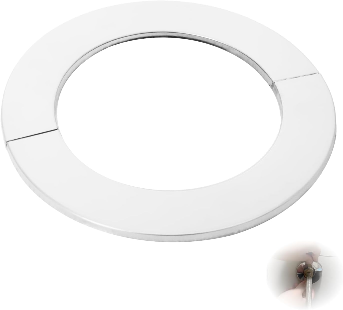 Stück 100 Mm Wandmontierte Edelstahl-kaminrosette, 100 Mm Durchmesser Rauchrohrrosette, 101 X 150 X 5 Mm Hitzebeständig Für Heizkessel (100 Mm 2 Stück)