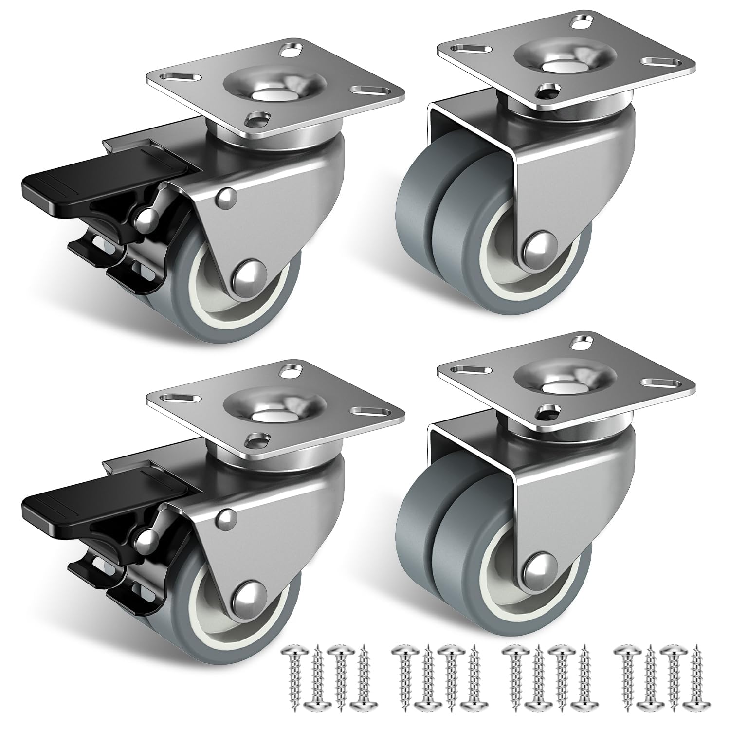 Schwerlastrolle (50 Mm) Tragkraft: 400 Kg 4er-set