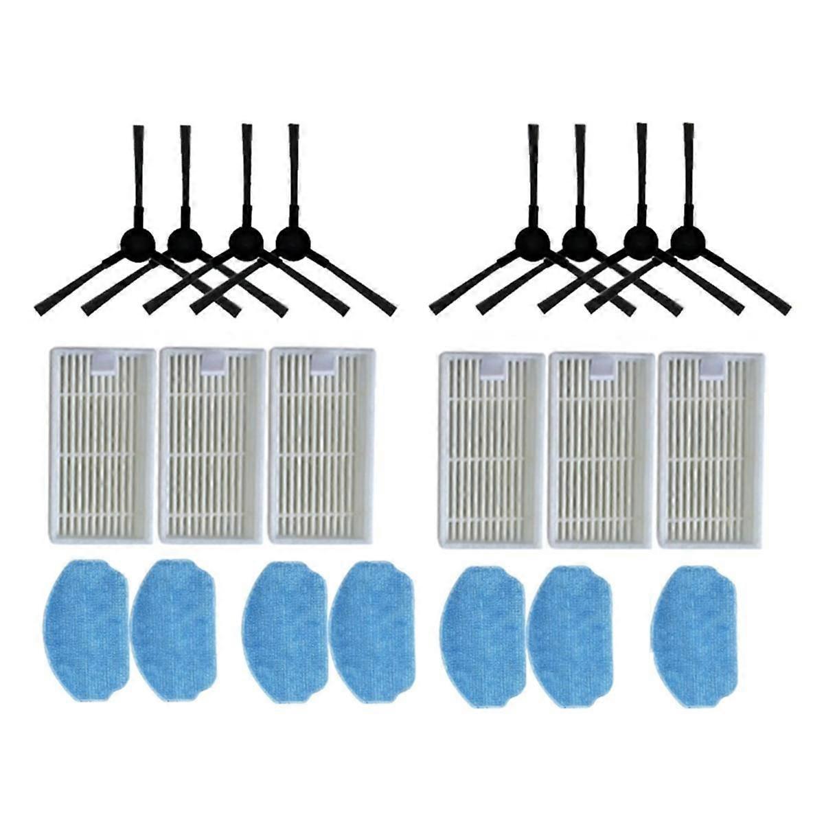21-teiliges Zubehörset, Kompatibel Mit Dem Saugroboter Vcr04w: Ersatzteile, Seitenbürste, Hepa-filter Und Wischmopp.