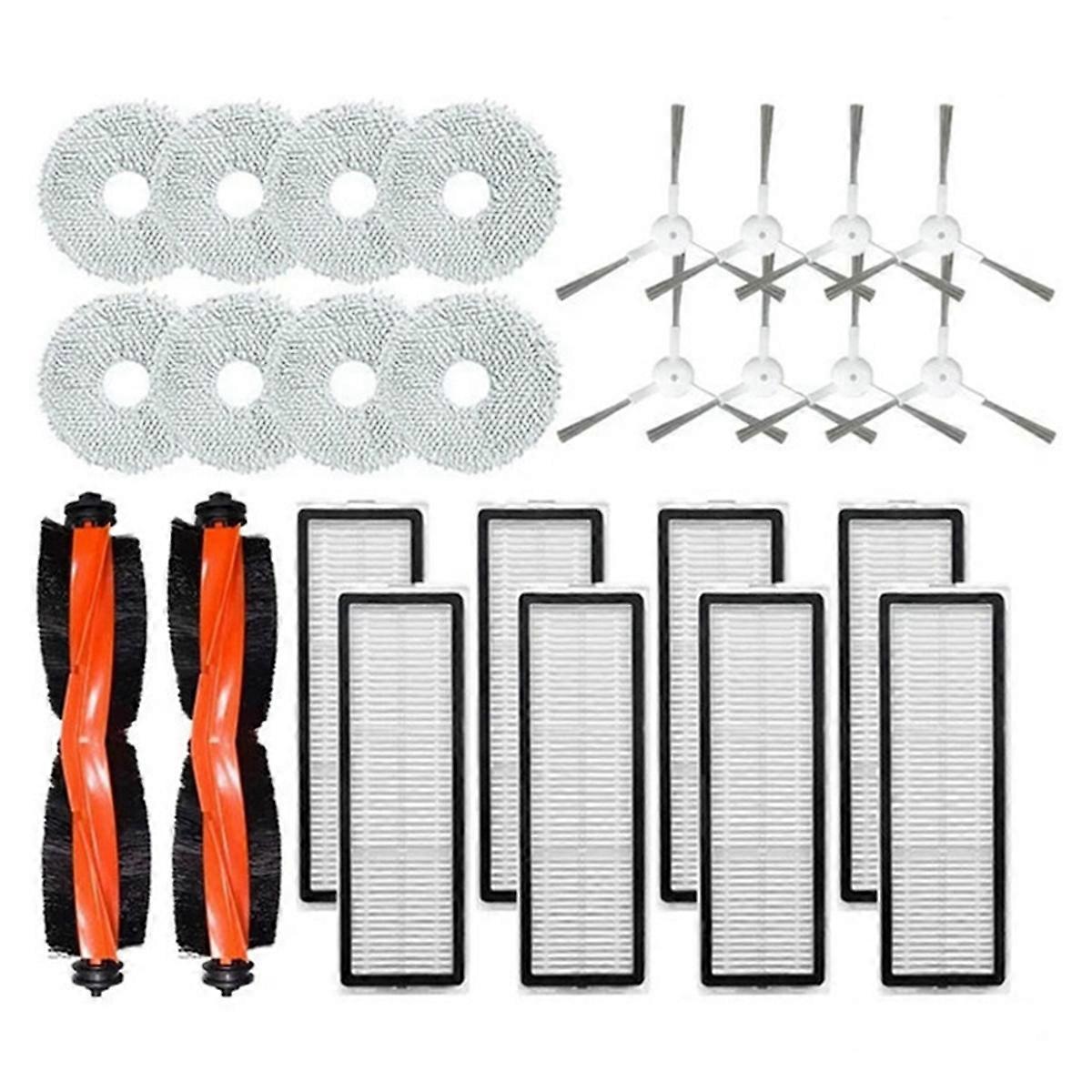 Ersatzteile Kompatibel Mit Dem Saugroboter X20+ / X20 Plus: Hauptseitenbürste, Hepa-filter, Reinigungstuch, Zubehör
