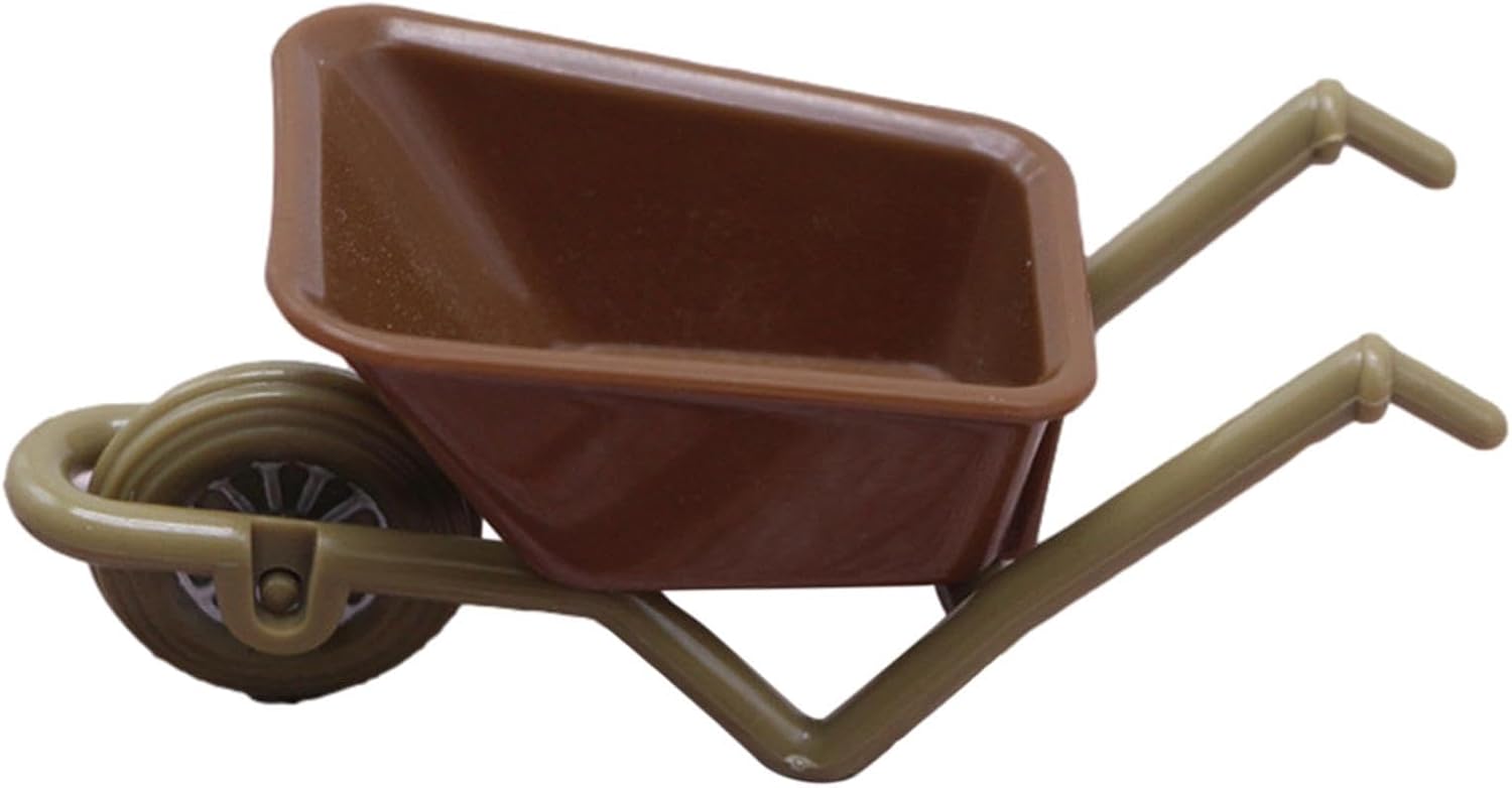 Miniatur-schubkarre, Spielzeug-schubkarre Für Kinder, Niedliche Mini-gartenschubkarre, Dekoratives Holzspielset, Spielwagen, Gartenschubkarre Als Dekoration