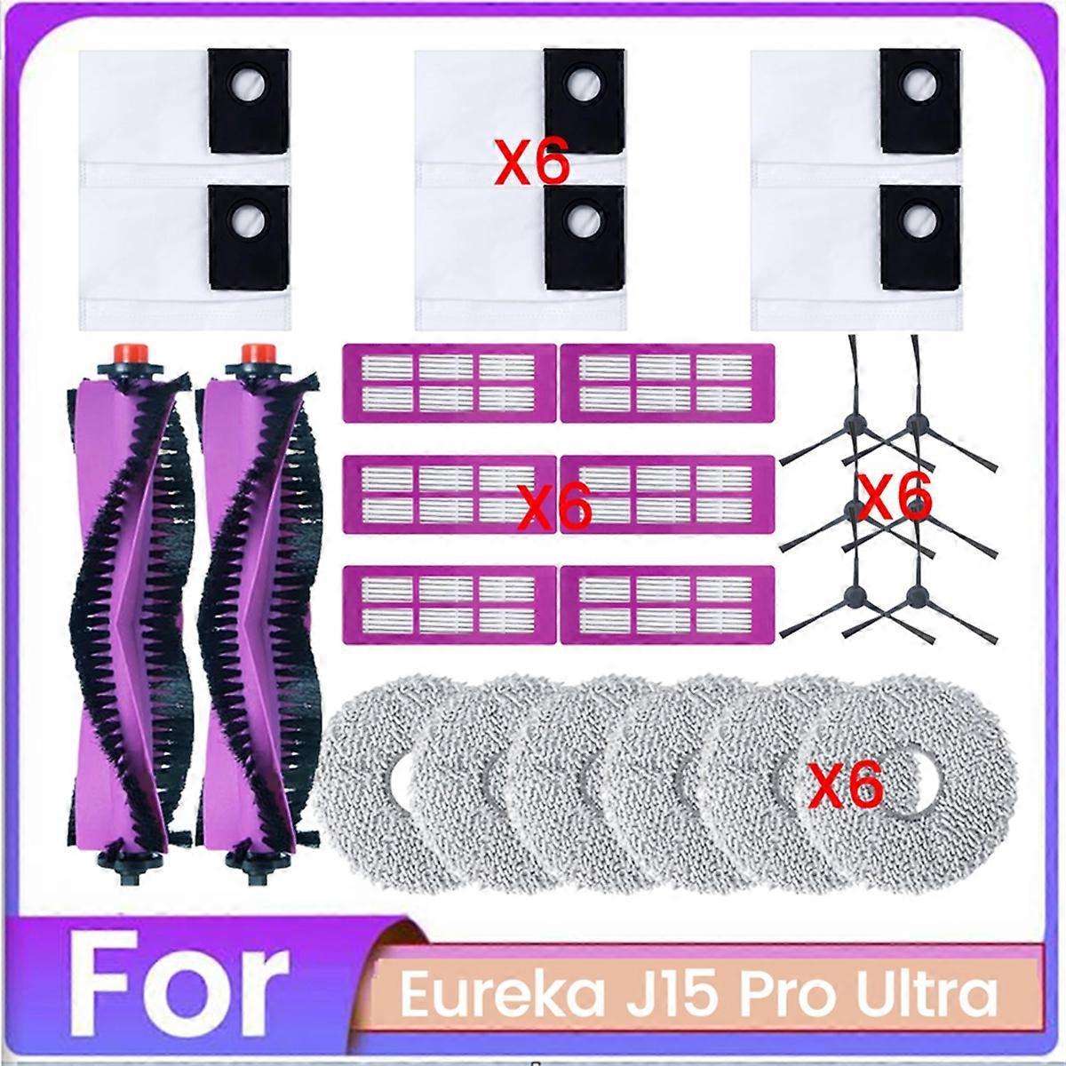 Set Aus 26 Teilen, Kompatibel Mit Dem Staubsauger J15 Pro Ultra: Ersatzteile, Hauptbürste, Hepa-filter, Reinigungstuch Und Staubbeutel.