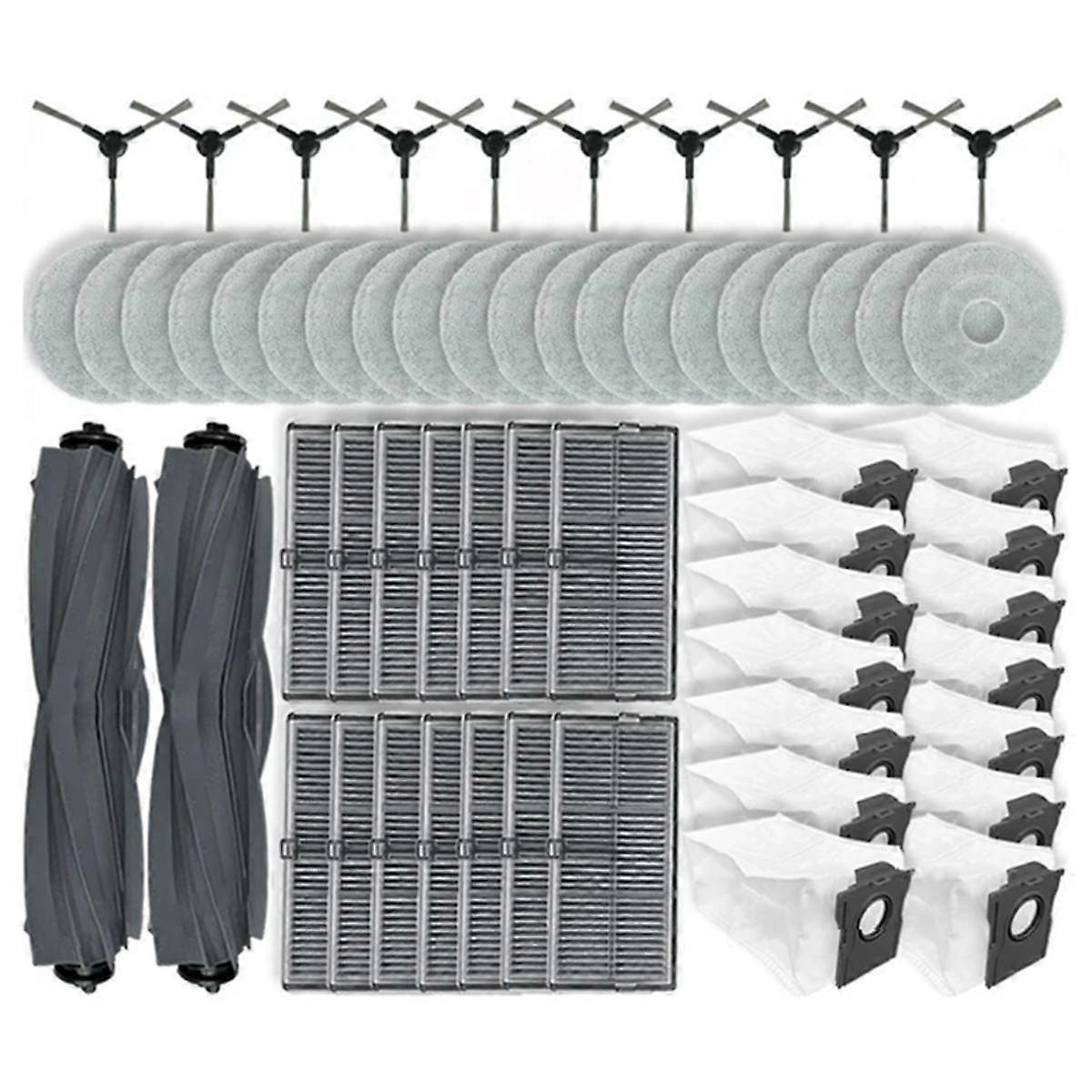 Kompatibel Mit L10s Pro Ultra Heat, Bot X30 Ultra / X30 Pro, S10 Pro Ultra – Ersatzteile Für Hauptseitenbürste, Filter Und Wischmopp