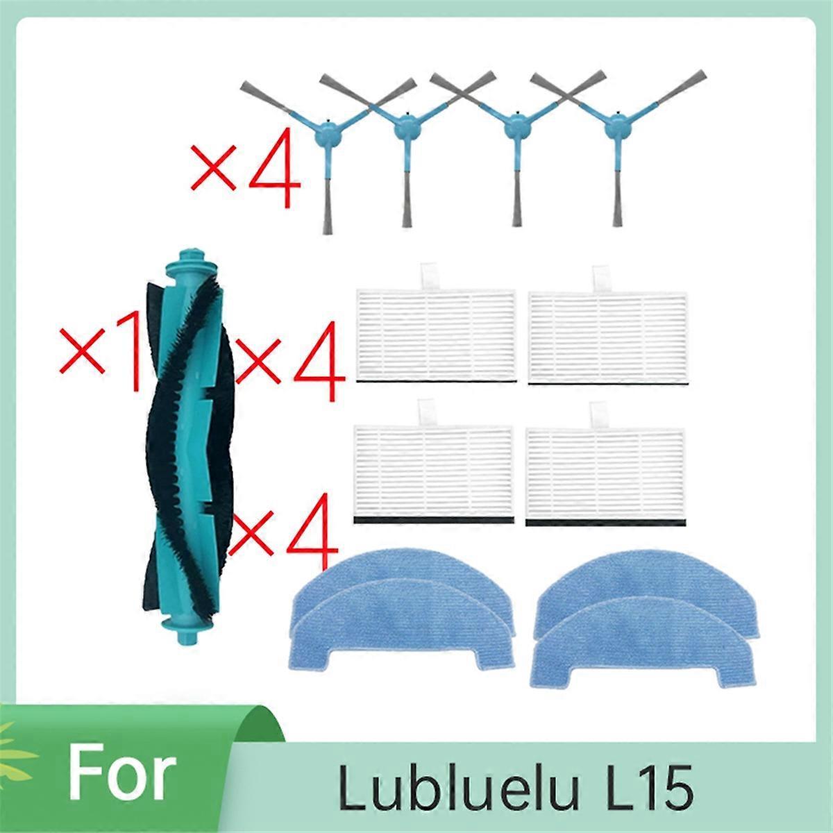 13 Teile, Die Mit Dem Saugroboter L15 Mit Automatischer Entleerung Kompatibel Sind: Hauptseitenbürste, Hepa-filter, Reinigungstuch Und Essentielles Zubehör.