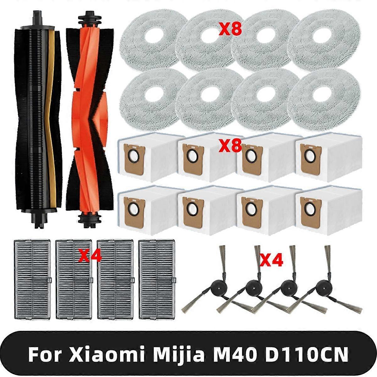 Set Mit 26 Ersatzteilen, Kompatibel Mit Dem Staubsauger Omni M40 D110cn: Hauptbürste, Hepa-filter Und Reinigungstuch.