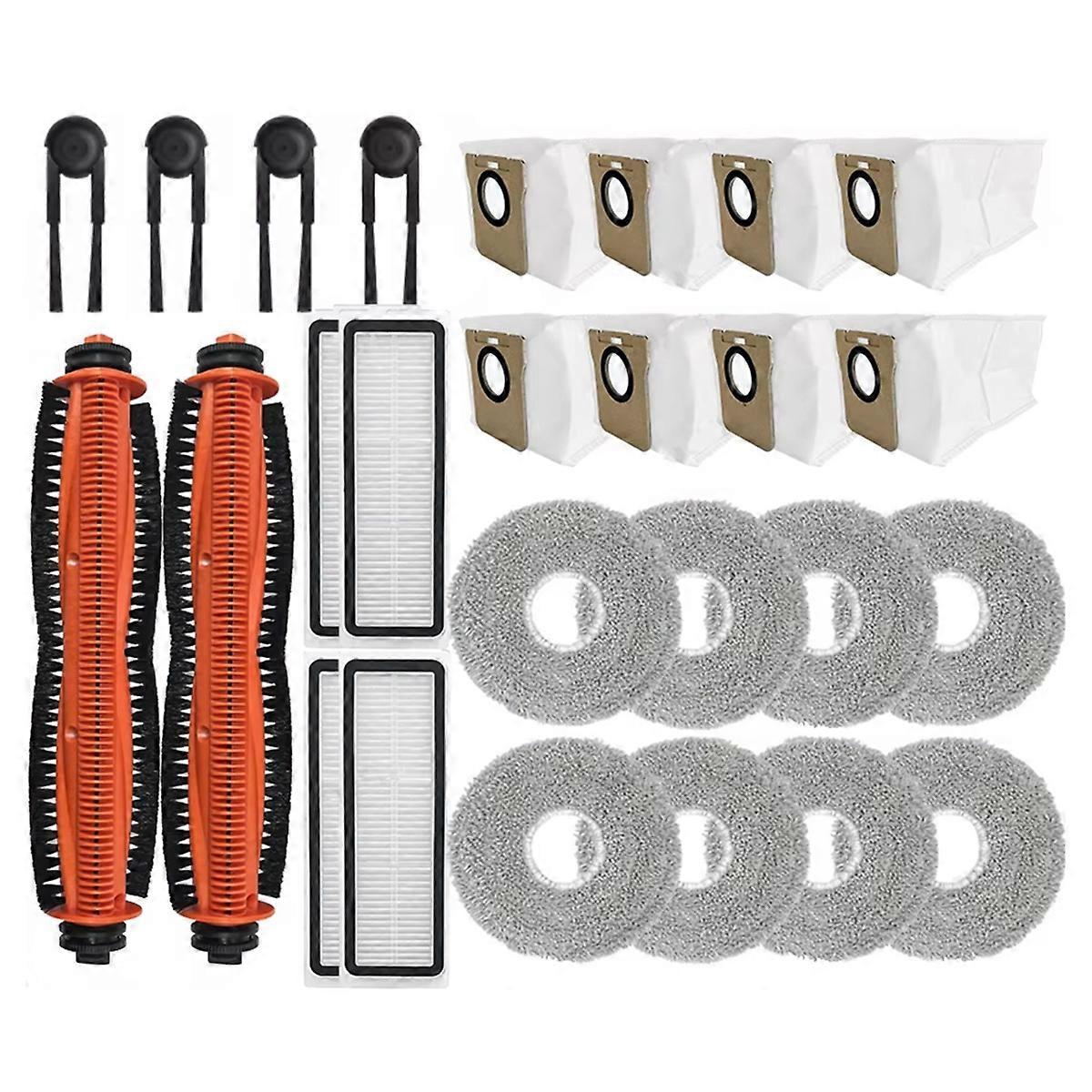 26-teiliges Set Für Den Staubsauger M40s / Ov31cn: Hauptwalze, Seitenbürste, Hepa-filter, Reinigungstücher Und Staubbeutel.