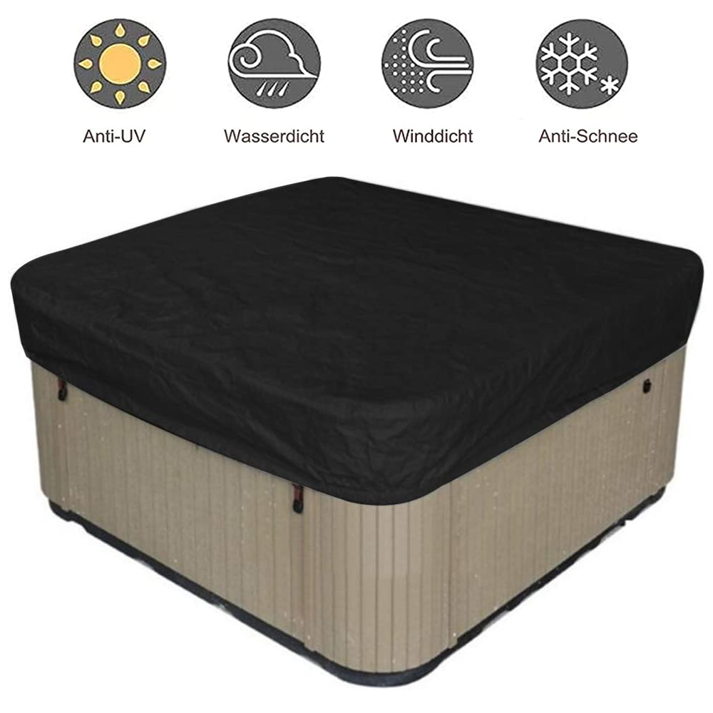 Beskyttende Boblebadtrekk For Hagen 21821830cm Schwarz, 2100d Oxford