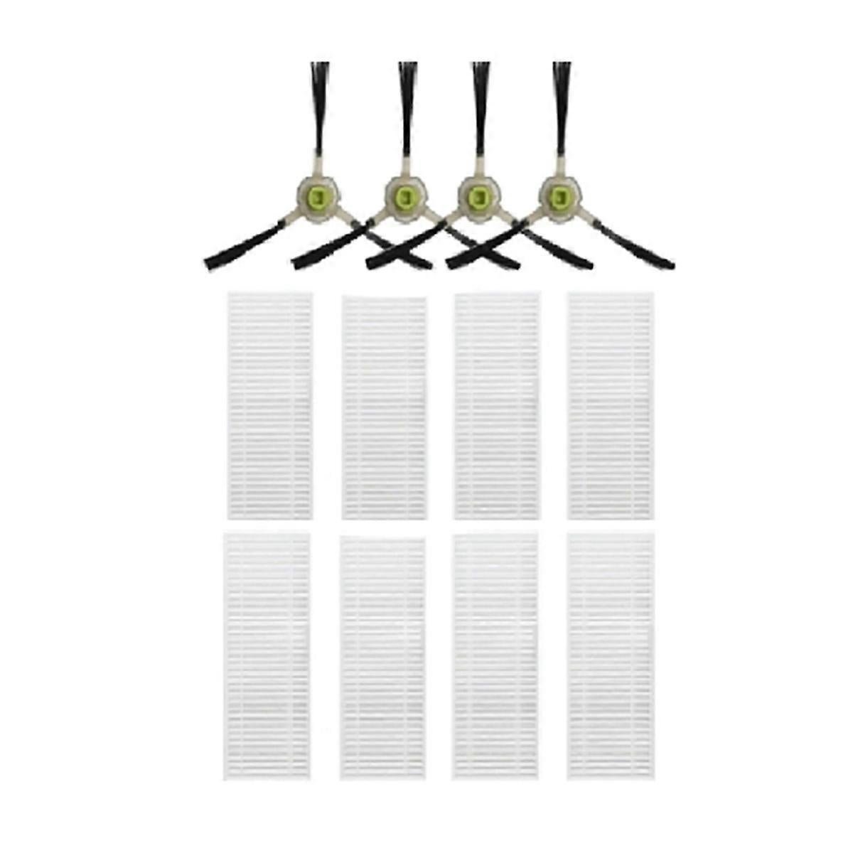 Packung Mit 12 Seitenbürsten Mit Hepa-filter, Kompatibel Mit Den Staubsaugern M210, M210s, M210b Und M213. Staubsaugerzubehör.