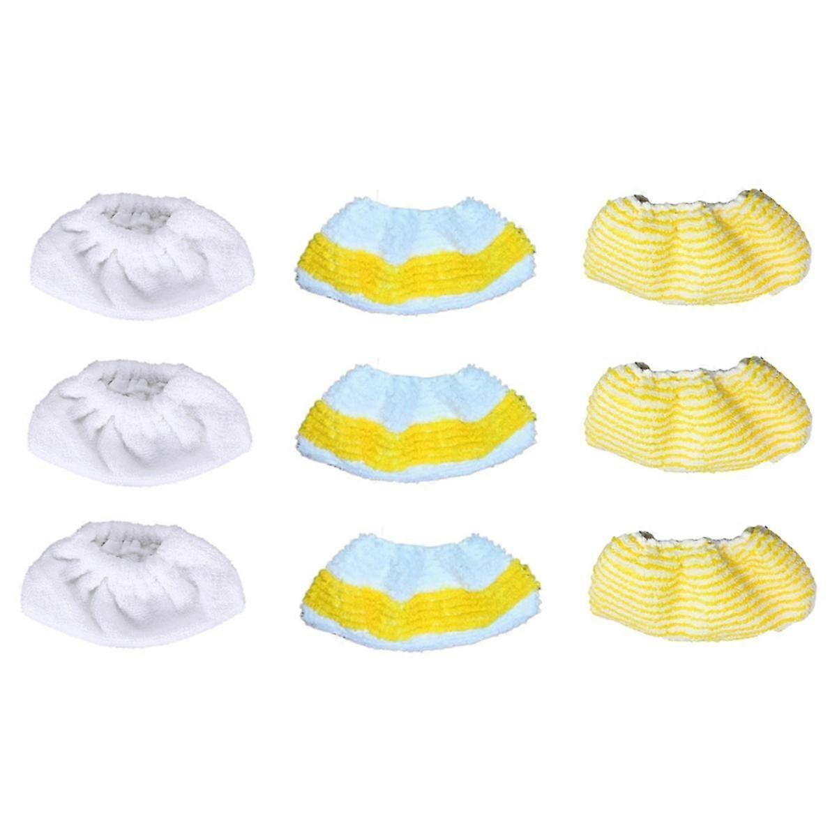 Set Mit 9 Dampfmopp-bezügen, Kompatibel Mit Den Easyfix Handstaubsaugern Sc2, Sc3, Sc4 Und Sc5 Dampfmopp-ersatzteile Mikrofasertücher