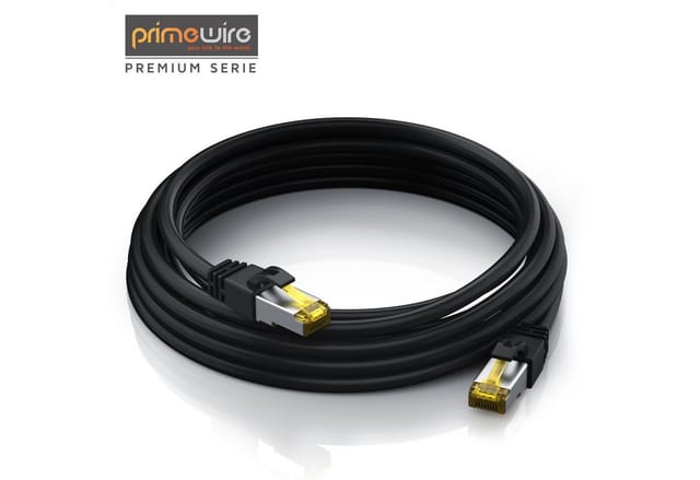 Primewire - LAN-Kabel CAT.7, RJ-45 (Ethernet), Gigabit Ethernet s/ftp Netzwerkkabel, 10000 Mbit/s, Patchkabel - 30m