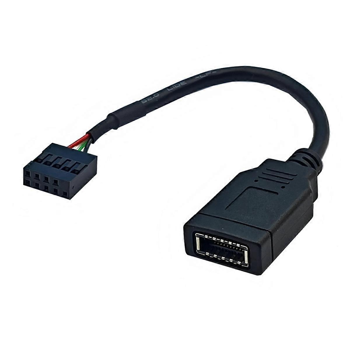 Usb 9pin Auf Typ-c Frontpanelkabel Usb 9pin Auf Typ-e Key-a Adapterkabel Usb Frontpaneladapter [rong]
