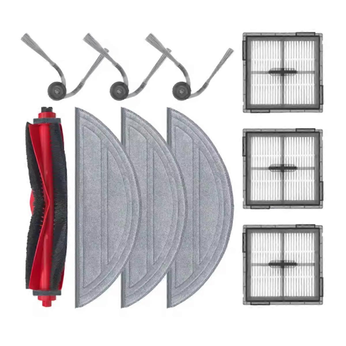 Set Mit 10 Ersatzteilen, Kompatibel Mit Den Staubsaugern Q10 S5 / Q10 S5+ / Q10v / Q10v+ / Q10 / Q10+: Hauptbürste, Filter Und Wischmopp.