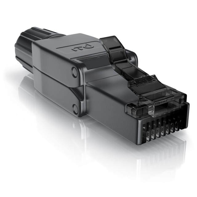 Primewire - 1x Netzwerk-adapter Rj-45 (ethernet) Zu Netzwerkkabel, Netzwerkstecker Rj45 Cat 8 - Gigabit Ethernet Lan Kabel - 40 Gbit/s, Schwarz