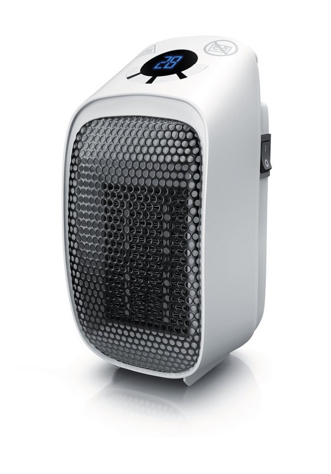 Steckdosen Heizlüfter 400W, Mini Keramik Heizung, Digitalanzeige, energiesparend, Thermostat, Überhitzungsschutz, Automatische Abschaltung - Brandson Bild 5