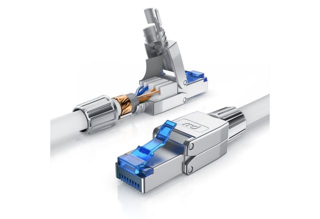 Primewire - Patchkabel cat 8 - Gigabit Ethernet lan Kabel - 40 Gbit/s - s/ftp pimf Schirmung - Netzwerkkabel - 20m