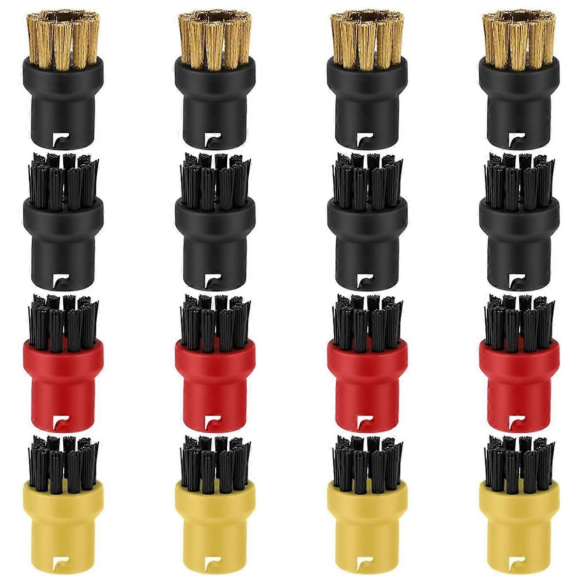 Packung Mit 16 Ersatzbürstenköpfen Für Die Dampfreiniger Sc1, Sc2, Sc3, Sc4, Sc5, Sc7 Und Ctk10, Harte Borsten