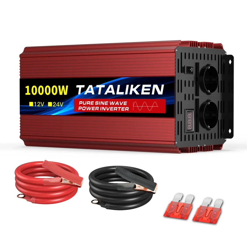 Tataliken 8000w Reiner Sinus‑wechselrichter 12v‑220v, Notstrom‑spannungswandler Für Haushalt, Camping Und Wohnmobil