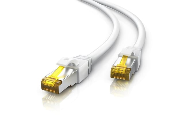 Primewire LAN-Kabel CAT.7, RJ-45 (Ethernet), Gigabit Ethernet S/FTP Netzwerkkabel, 10000 Mbit/s, Patchkabel - 25m