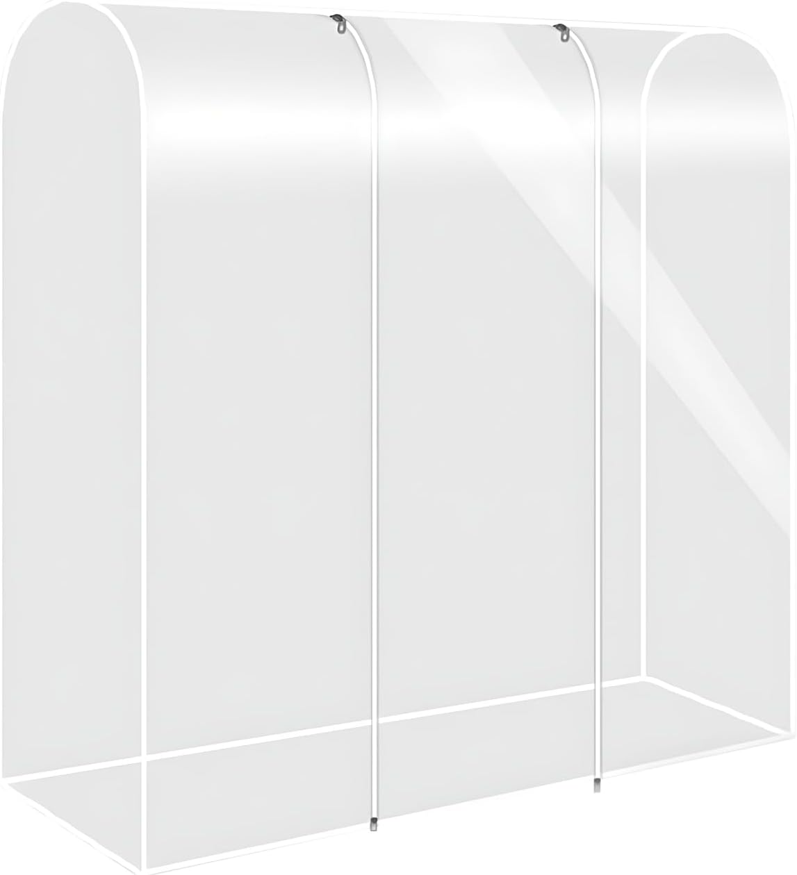 Schutzhülle Für Kleiderständer, Transparente, Staubdichte Kleiderständerhülle Mit Reißverschluss Zum Schutz Vor Staub Und Feuchtigkeit (110 × 50 × 150 Cm)