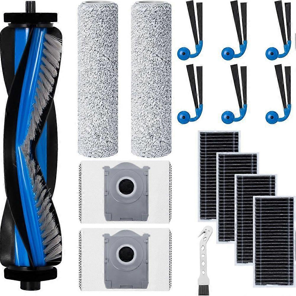 Zubehörset Kompatibel Mit Dem Saugroboter X9 Pro Omni: Ersatzteile, Hauptbürste, Reinigungswalze, Seitenbürste