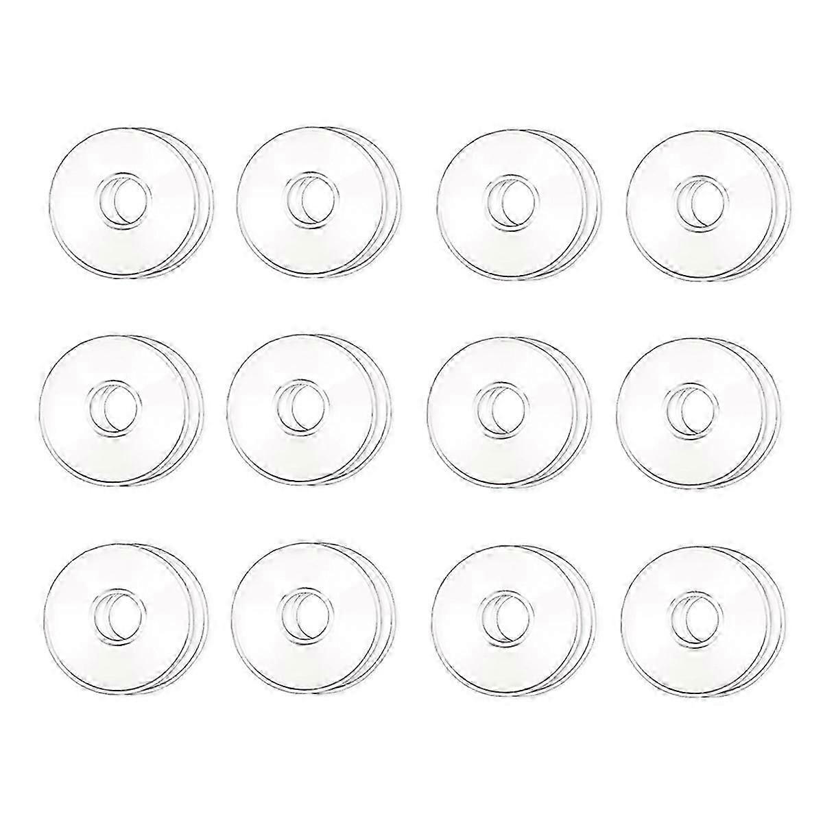 Glas-bobeches Für Lysestakeholdere, 12 Stk. Lysdryppbeskyttere, Ringer Für Spiselys