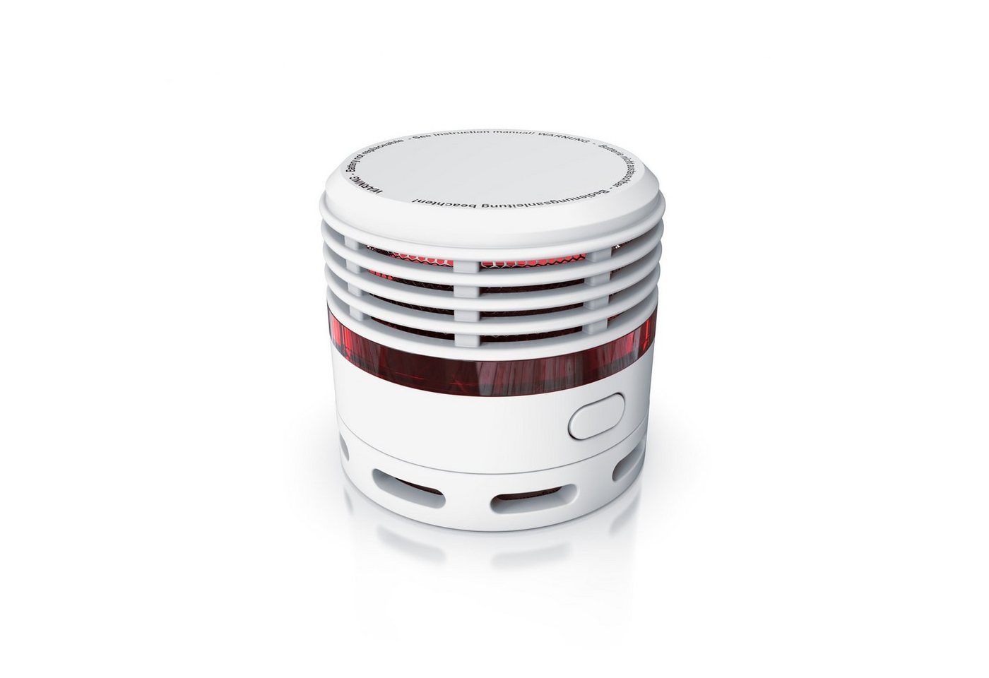 Brandson Rauchmelder Mini - 10 Jahre Batterie - Lithium Ionen Batterie 1500 mAh - Lautstärke 85 db - LED Indikator - Prüftaste Bild 3