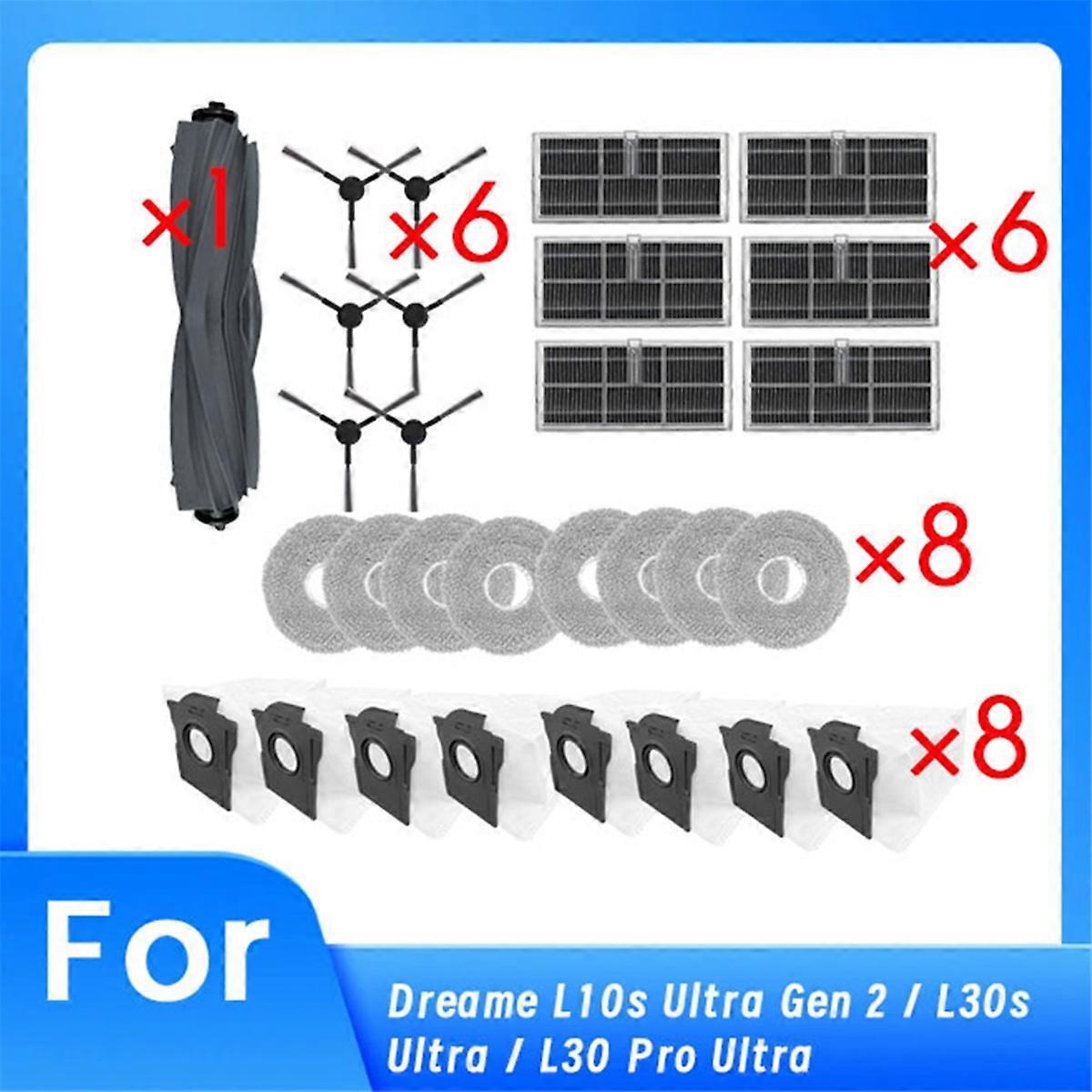 Set Mit 29 Hauptseitenbürsten, Kompatibel Mit Dem Saugroboter L10s Ultra Gen 2