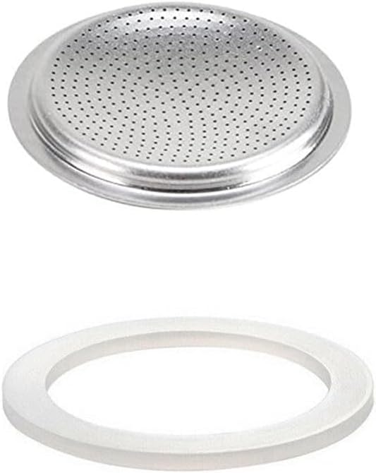Moka-gummidichtung, Ersatzdichtungen Für Kaffeemaschinen, Espressomaschinen, Moka-kannen, Kochfelder, Silikonkannen Mit Filter (12 Tassen + Filter)