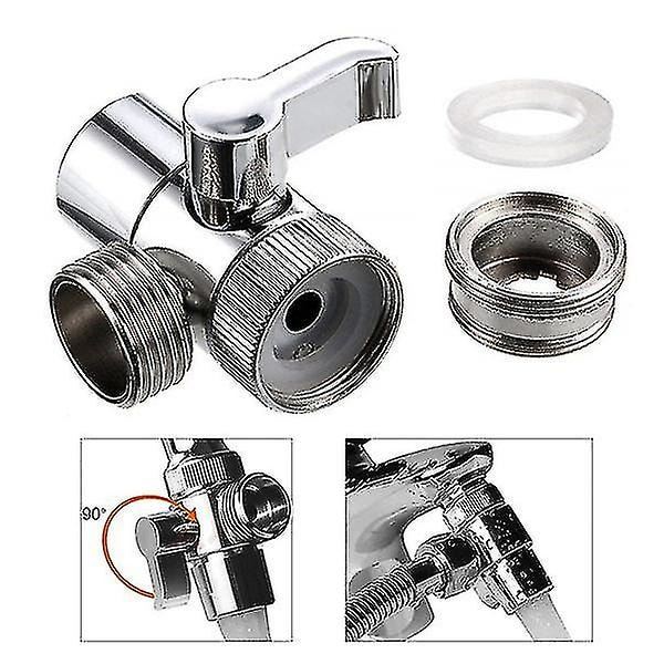 Bryter Kranadaptor Vask Splitter Avleder Ventil Vannkran Kobling Für Toalett Bidet Dusj Kjøkken Tilbehør