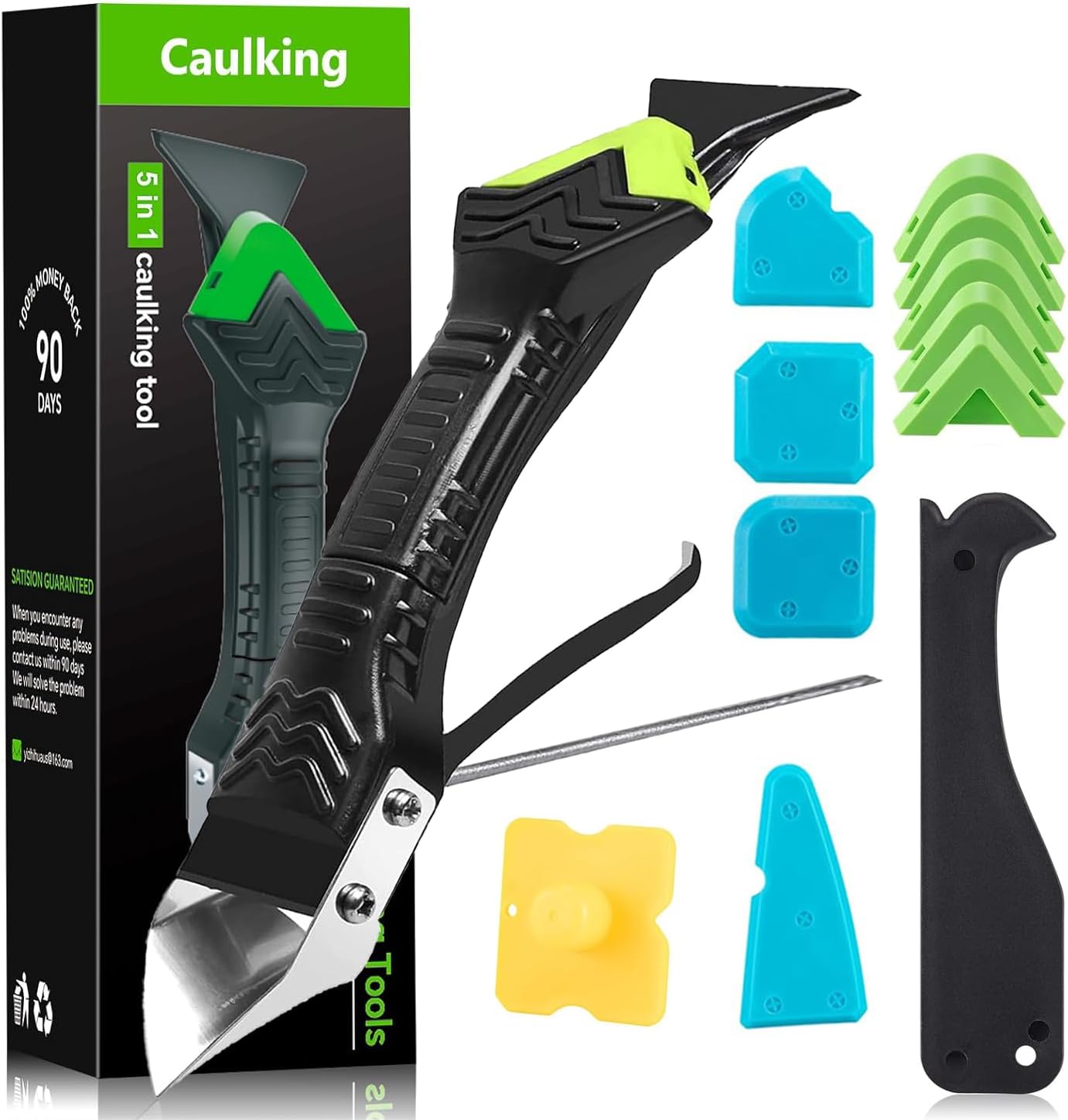 5-in-1 Silikon-dichtstoffentfernungswerkzeug & Silikon-dichtstoffglätter-set