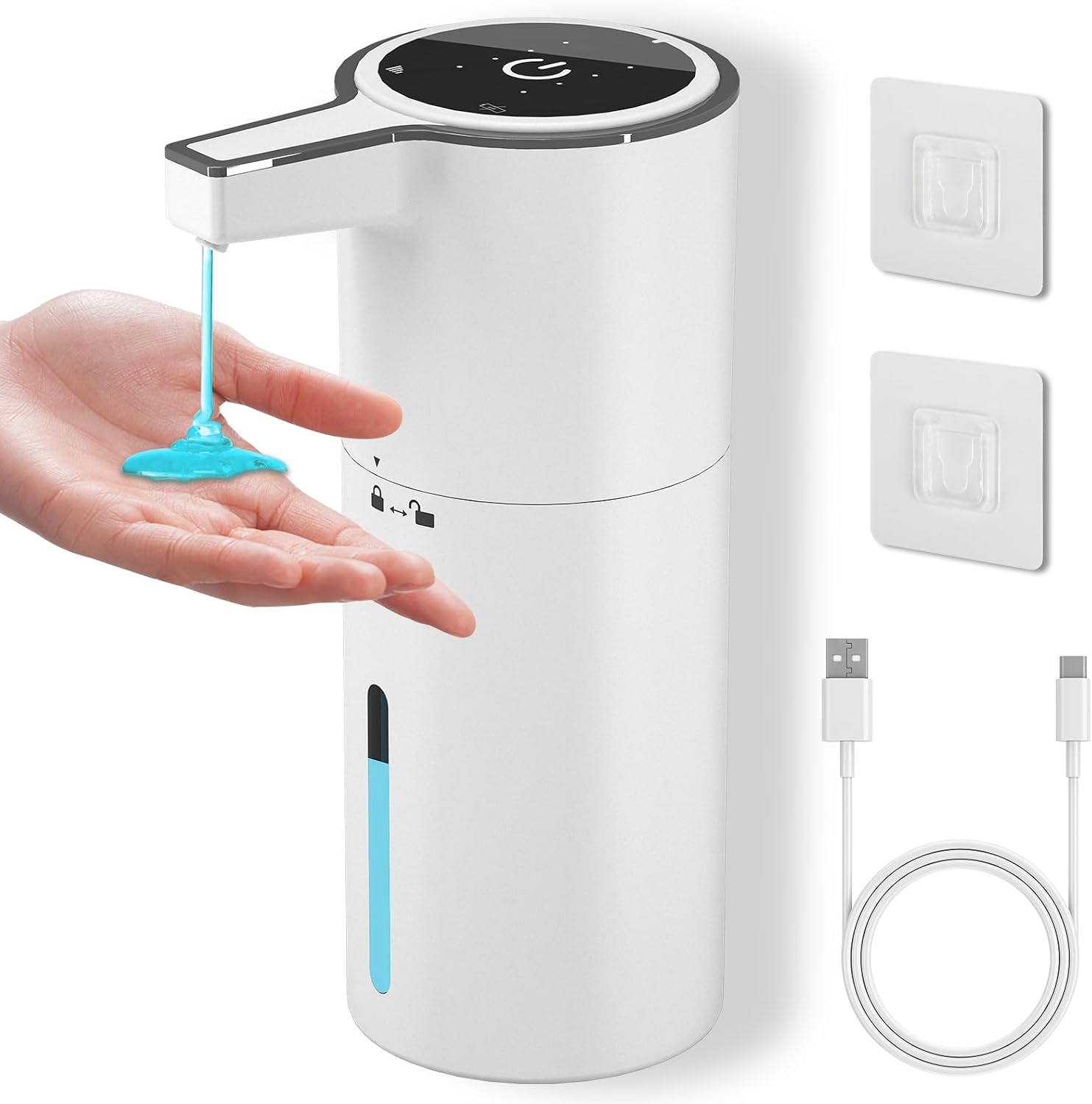 Automatischer Flüssigseifenspender, Wandmontage, 400 Ml (weiß)