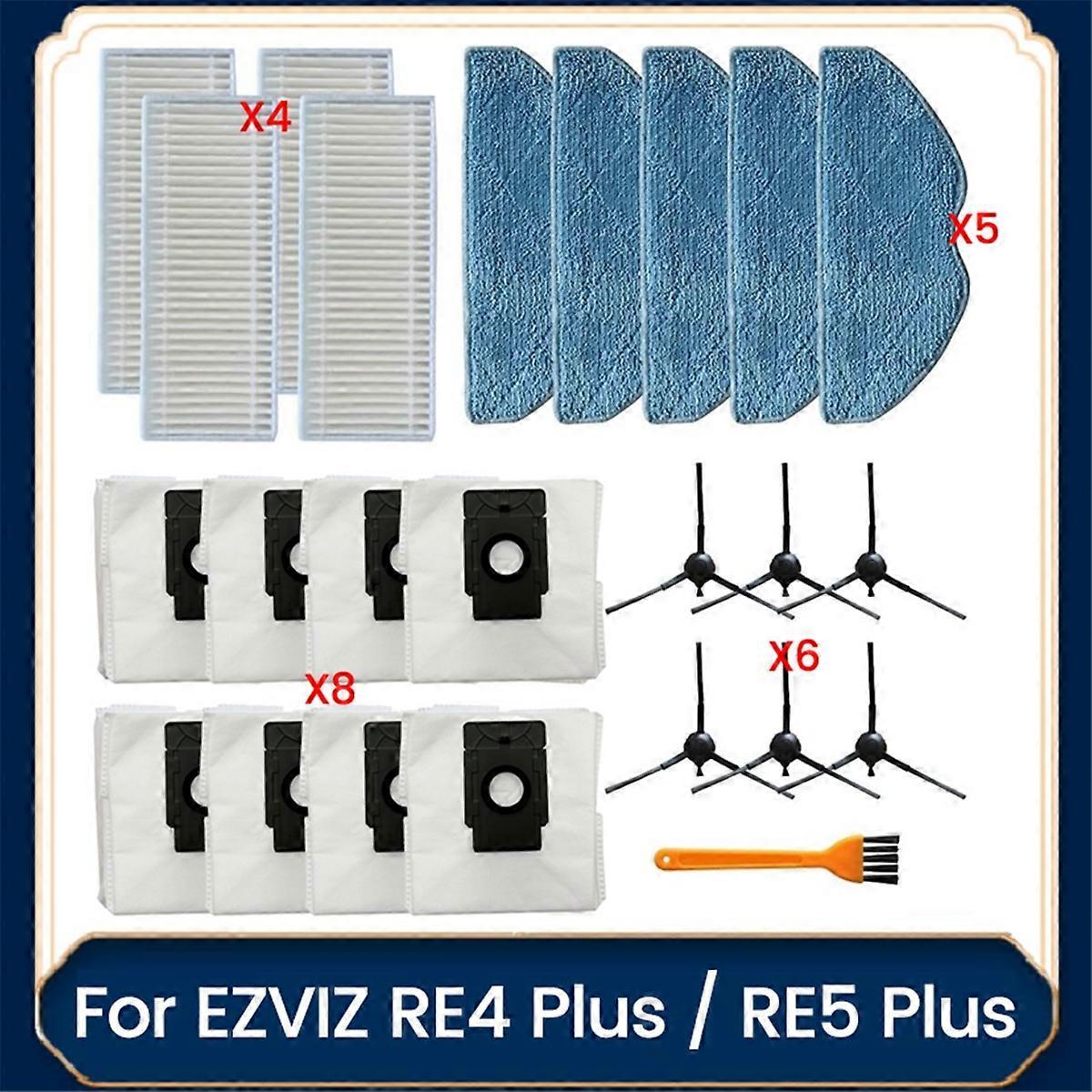 24-teiliges Zubehörset Für Ezviz Re4 Plus / Re5 Plus Staubsauger