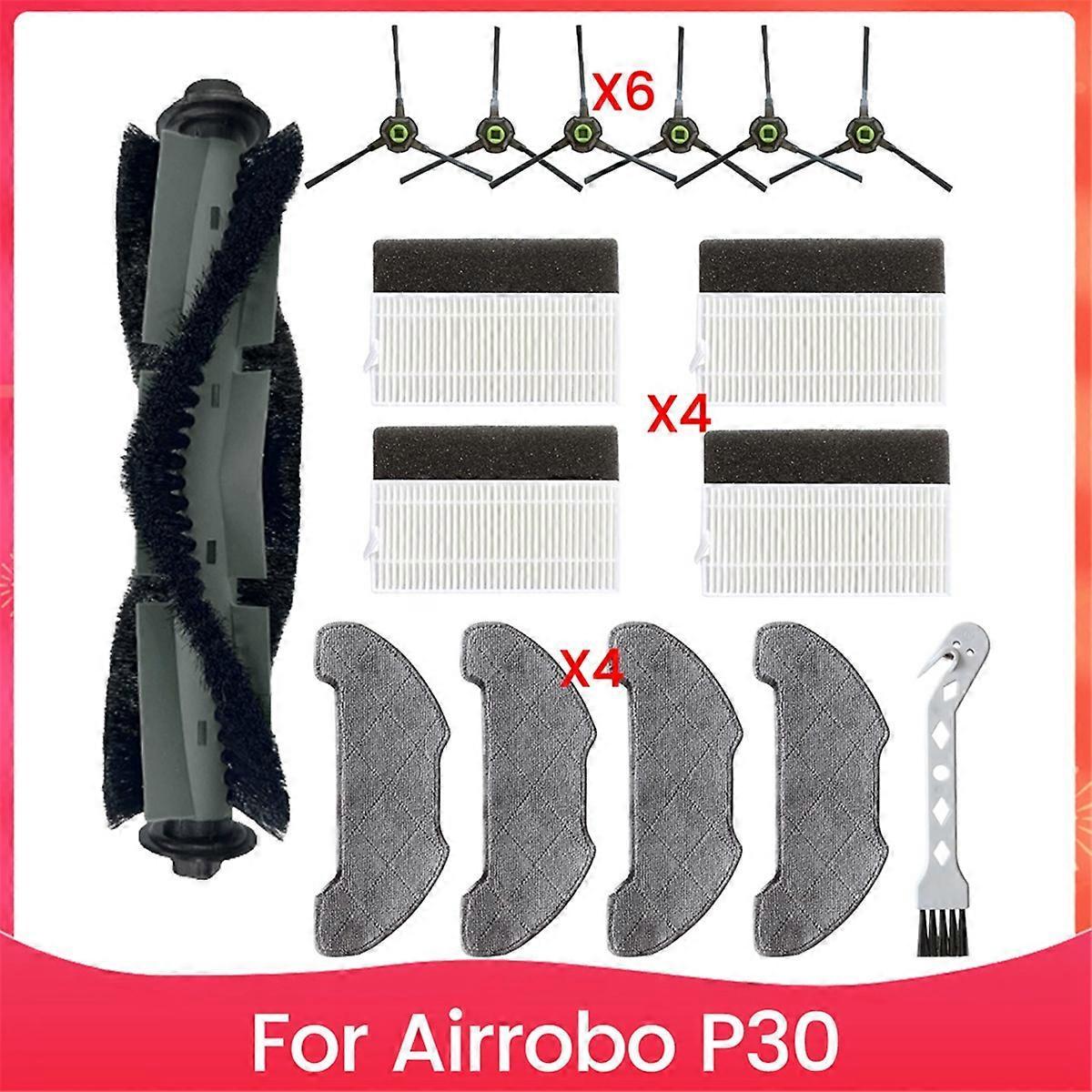 Set Mit 16 Hauptbürsten, Seitenbürsten Und Hepa-filtern, Kompatibel Mit Dem Saugroboter P30. Zubehör