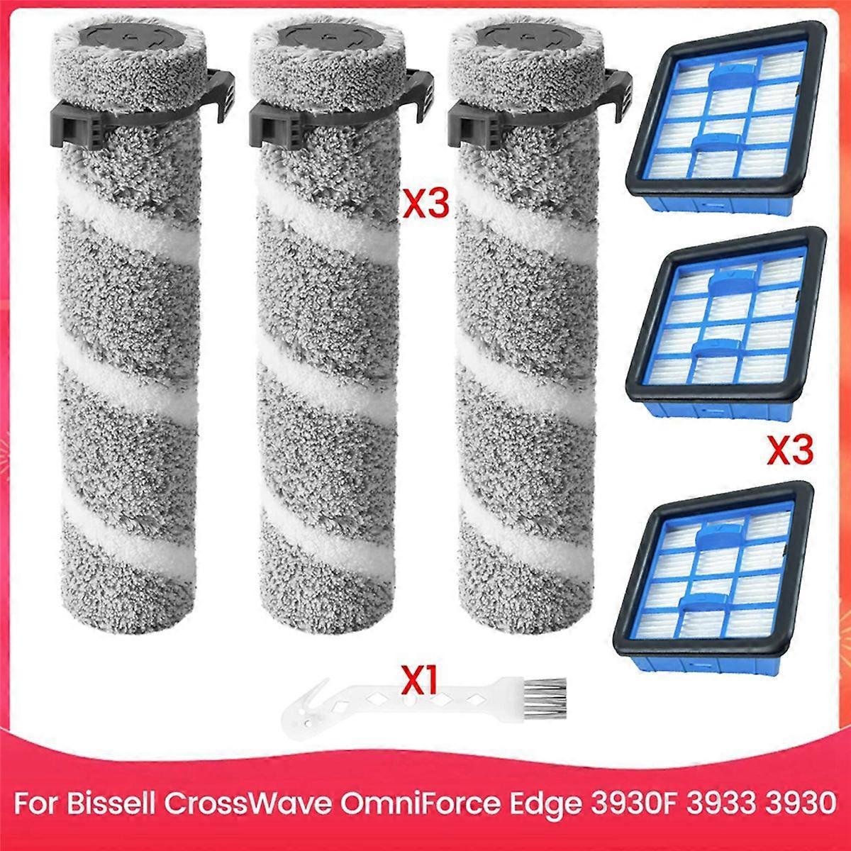 3930f 3933 3930 Rotationsbürstenfilter-set, Kompatibel Mit Dem Omnicompatible Akku-hartbodenreiniger Mit Edge