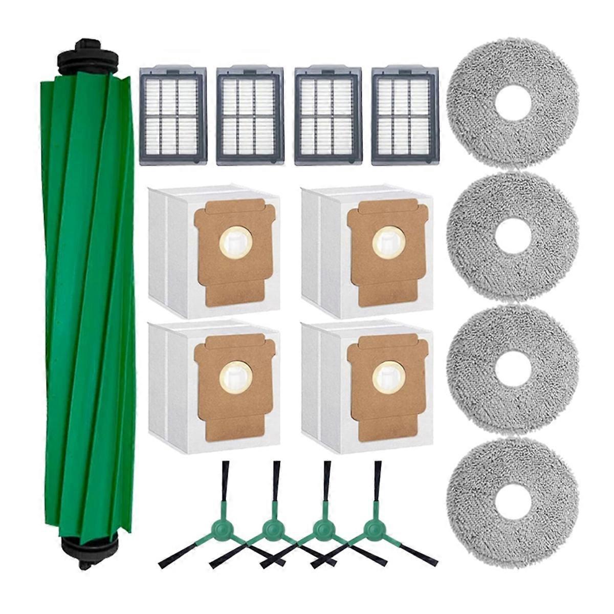 17-teiliges Set: Hauptseitenbürste, Filter, Reinigungstuch, Staubbeutel. Kompatibel Mit Zubehör Für Die Staubsauger Plus 505 Combo Und 405 Combo.