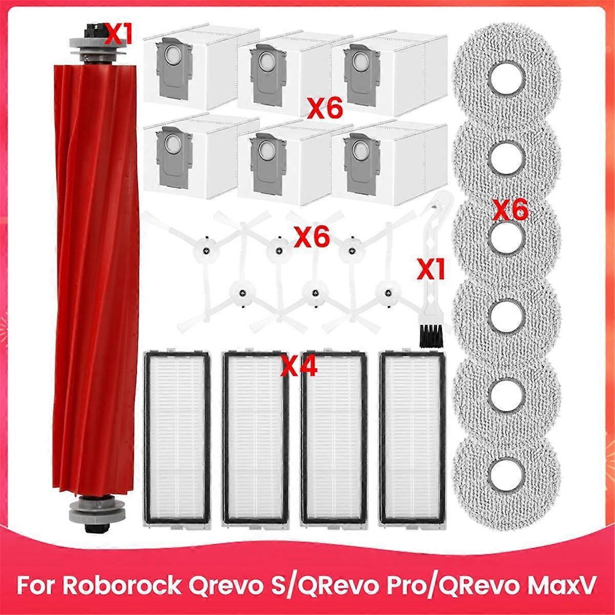 Kompatibel Mit Den Saugrobotern Qrevo S/qrevo Pro/qrevo Maxv: Hauptseitenbürsten, Hepa-filter, Reinigungstücher Und Staubbeutel.