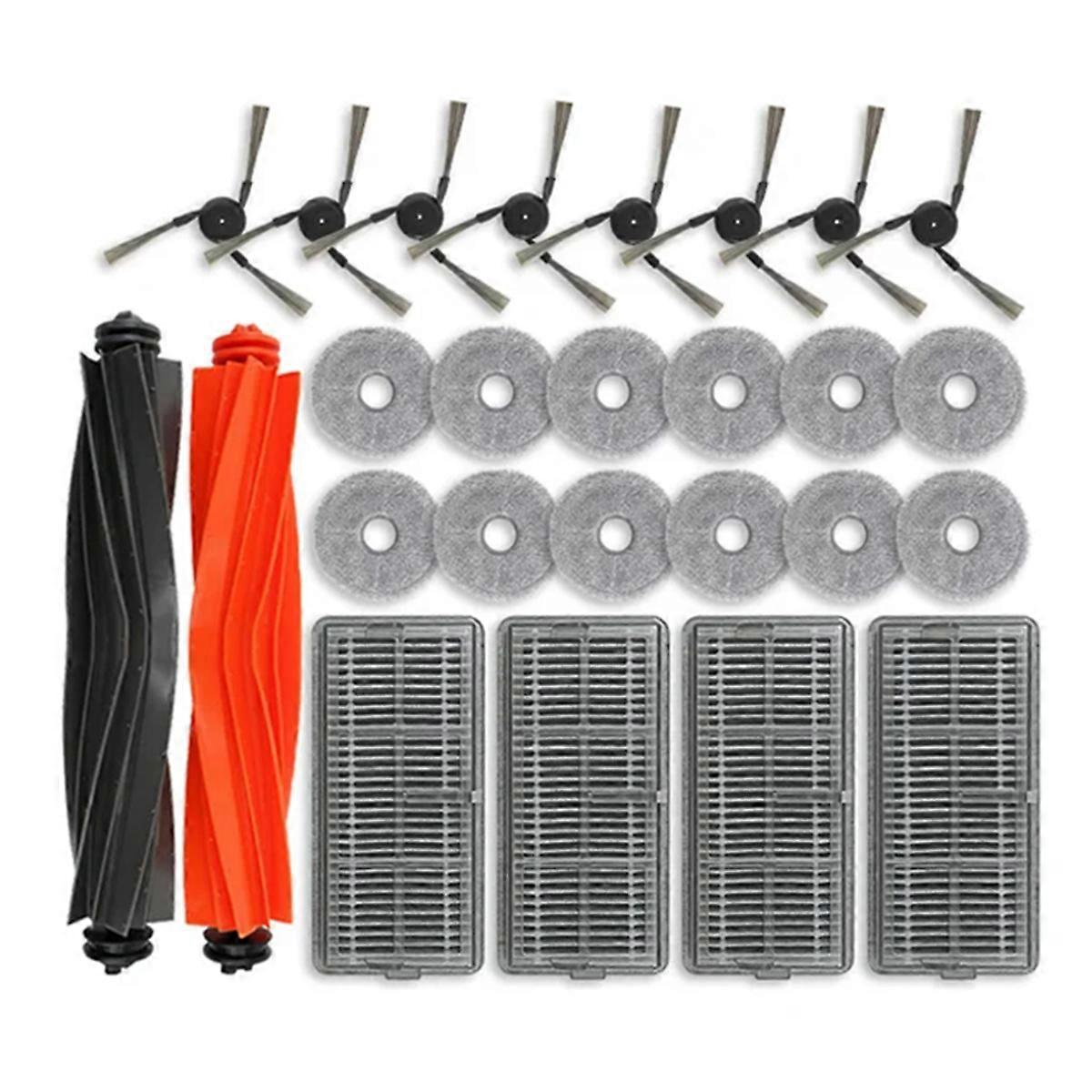 Ersatzteile, Die Mit Dem Saugroboter X40 Pro Ultra Kompatibel Sind: Hauptseitenbürste, Hepa-filter, Reinigungstuch.