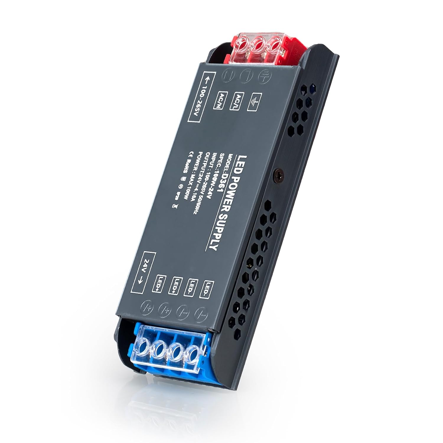220v Auf 24v Led-treiber-transformator, 100w Ultraflacher Transformator, 4,16a Netzteil, 220v Ac Auf 24v Dc Wandler, Niederspannungs-konstantspannungs-led-transformator
