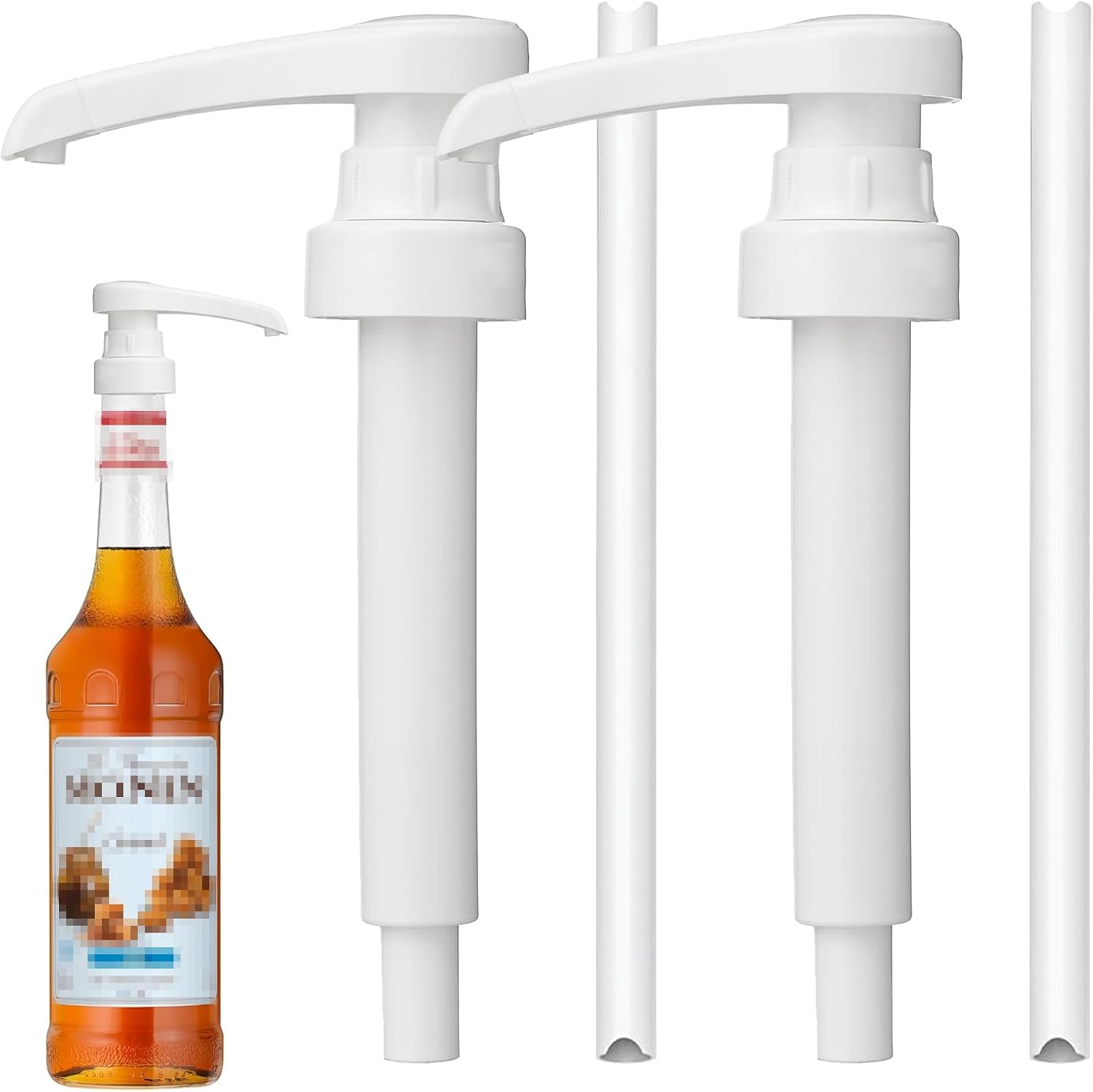 2-teilige Siruppumpe Für Monin 700-ml-flaschen, 10-ml-dosierpumpe Für Sirup, Wiederverwendbares Sirupspender-set, Pumpenspender, Sirupspender Für Monin-glasflaschen