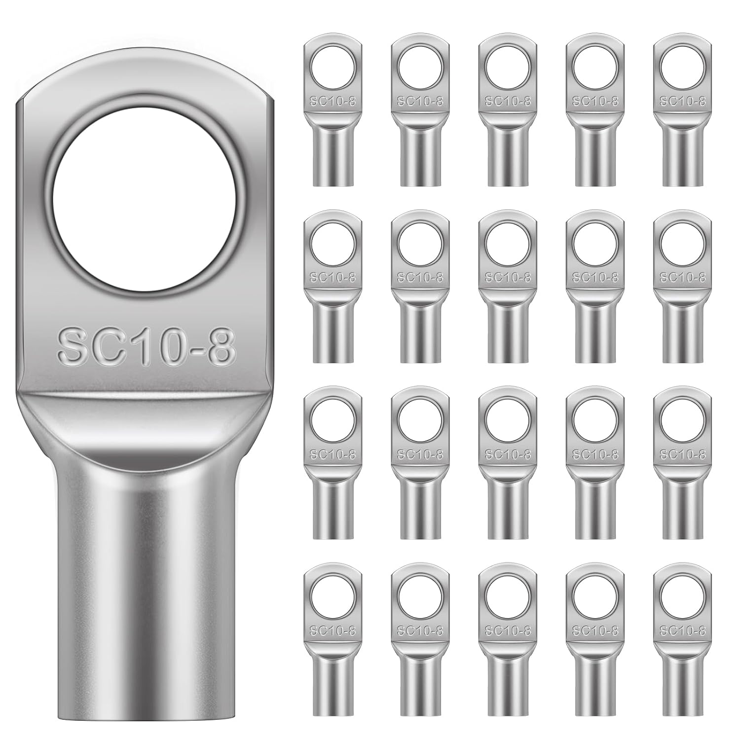 20 Stück Rohrösen 10 Mm² M8, Ringösen